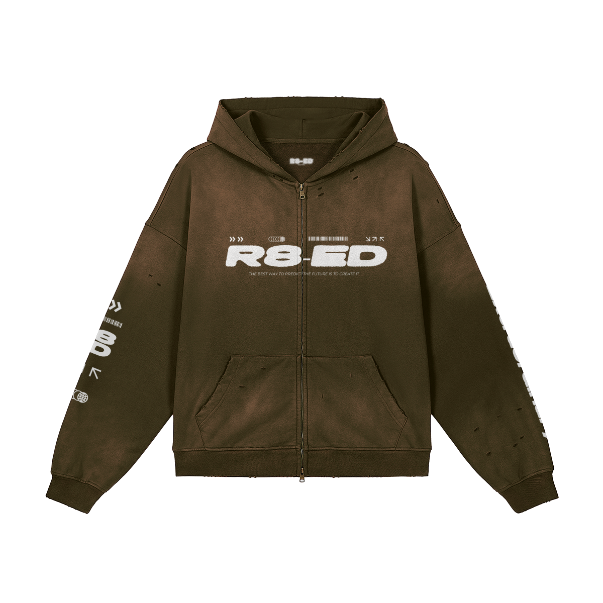 Distressed Royalty Oversized Hoodie